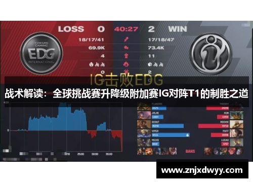 战术解读：全球挑战赛升降级附加赛IG对阵T1的制胜之道